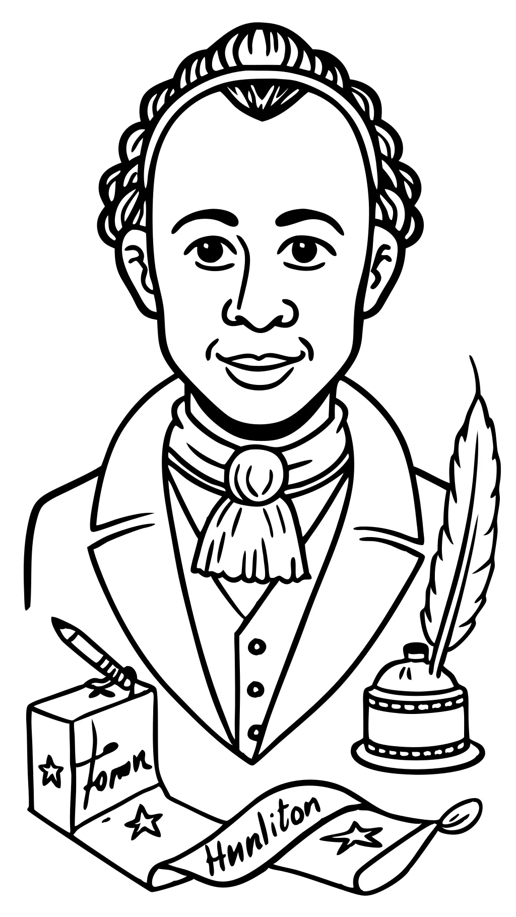 hamilton coloring pages